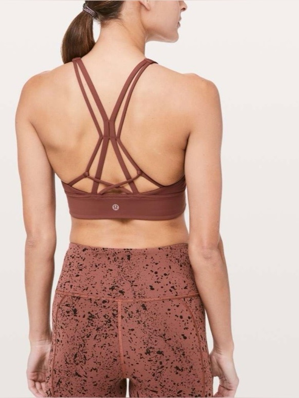 Lululemon ride & reflect bra lululemon x soulcycle adobe rust size 6